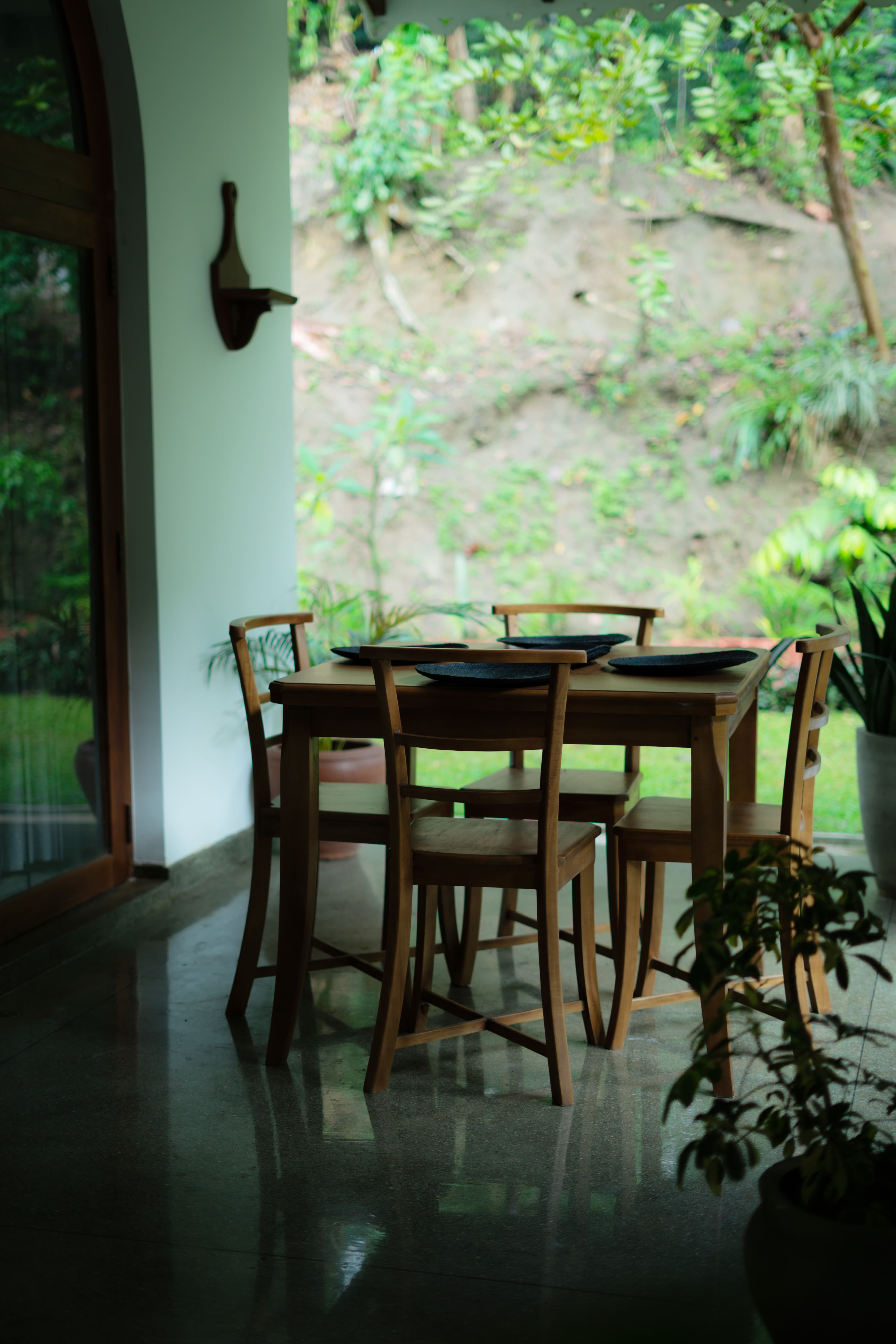 The entrance sitting area